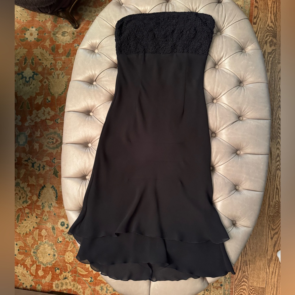 Strapless Marisa Minicucci Midi, silk, fitted top